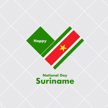 Kalp Bayraklı Ulusal Gün Kart Şablonu: Vektör Resimleri