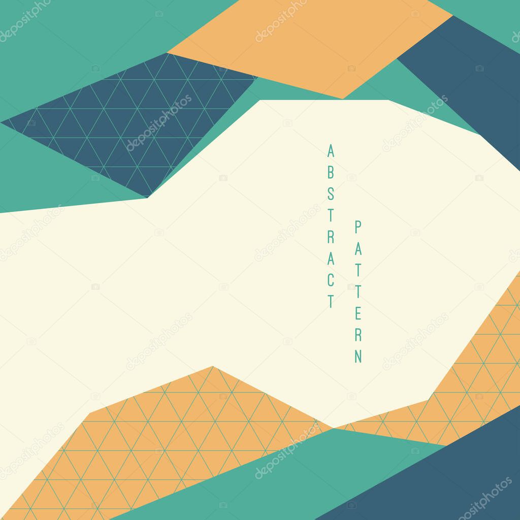 Abstract simple pattern for web banner, wallpaper, poster or business presentation with vertical text space : Vector Illustration