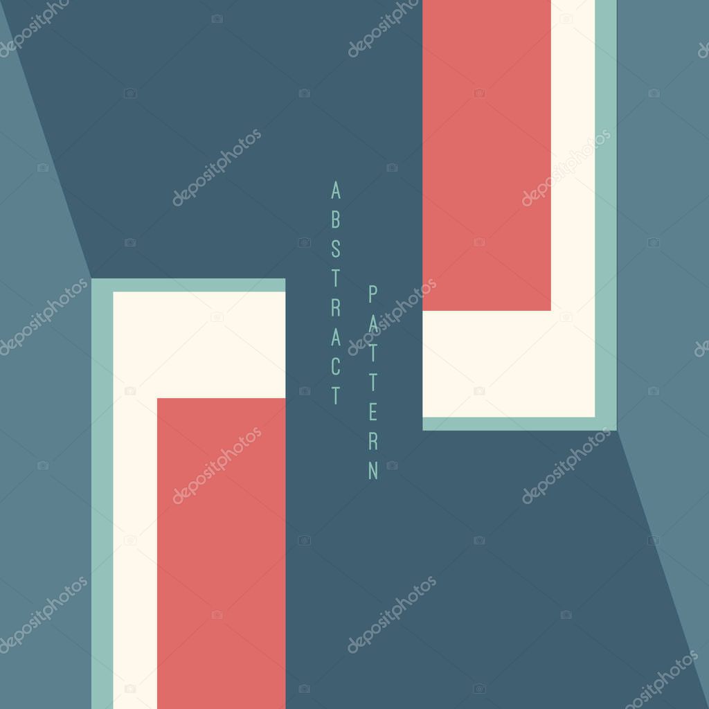 Abstract simple pattern for web banner, wallpaper, poster or business presentation with vertical text space : Vector Illustration