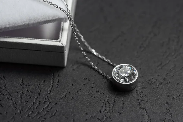 Colgante Diamante Joyería Colgante Collar —  Fotos de Stock