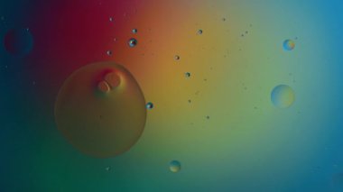 hareketli renkli baloncuklu soyut arkaplan 