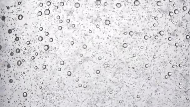 Абстрактный Фон Движущимися Серыми Пузырями — стоковое видео
