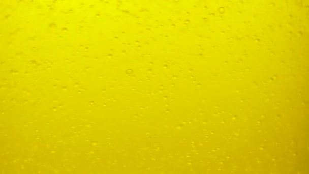 Yellow Water Bubbles Motion Background — Stock Video