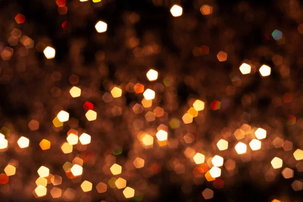 Navidad Feliz Año Nuevo Bokeh Borrosa Con Fondo Bandera Las — Foto de Stock