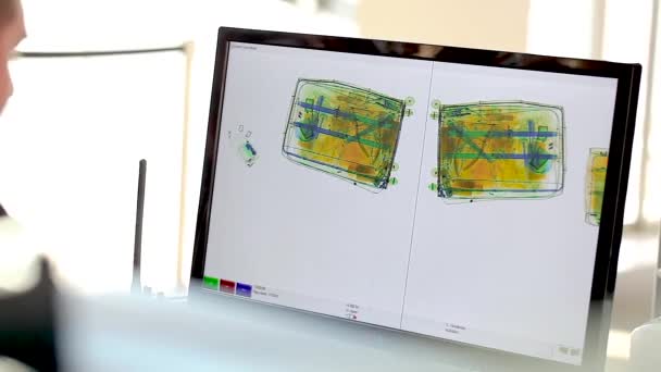 Scanner Sécurité Filtrage Sécurité Entrée Inspection Avant Vol Les Bagages — Video