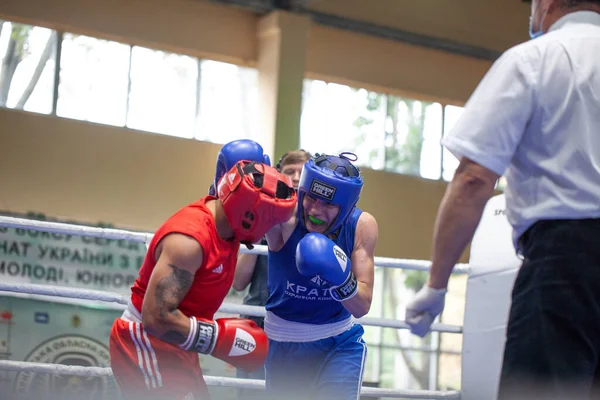 Taça Boxe Ucraniana Entre Mulheres Elite Campeonato Boxe Ucraniano Entre — Fotografia de Stock