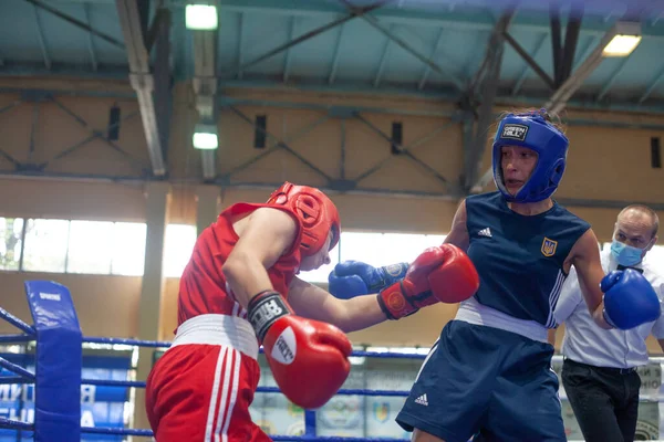 Copa Boxeo Ucraniano Entre Mujeres Élite Campeonato Boxeo Ucraniano Entre —  Fotos de Stock