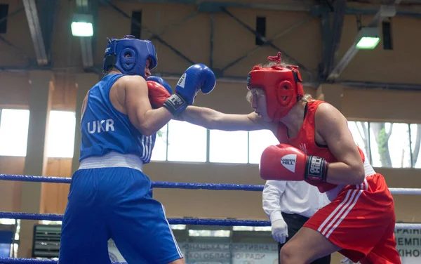 Copa Boxeo Ucraniano Entre Mujeres Élite Campeonato Boxeo Ucraniano Entre —  Fotos de Stock