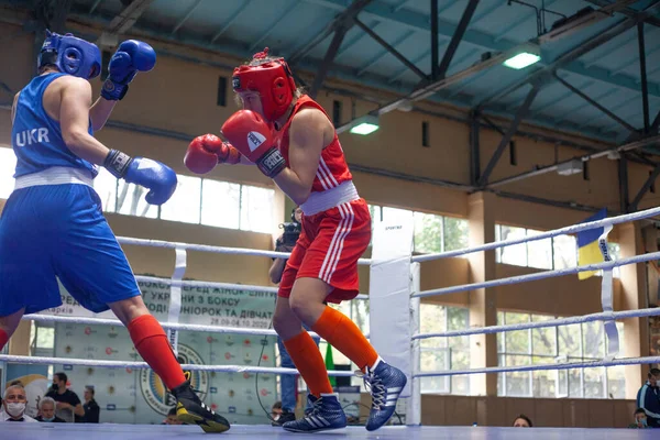 Copa Boxeo Ucraniano Entre Mujeres Élite Campeonato Boxeo Ucraniano Entre —  Fotos de Stock