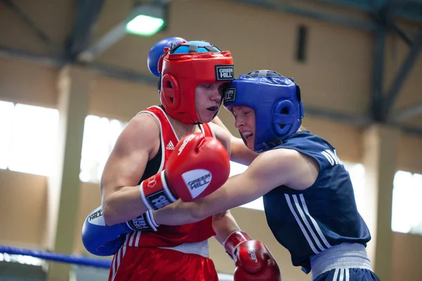 Copa Boxeo Ucraniano Entre Mujeres Élite Campeonato Boxeo Ucraniano Entre —  Fotos de Stock