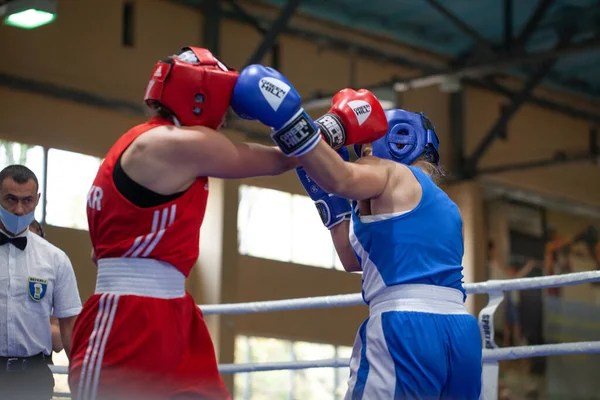 Copa Boxeo Ucraniano Entre Mujeres Élite Campeonato Boxeo Ucraniano Entre —  Fotos de Stock