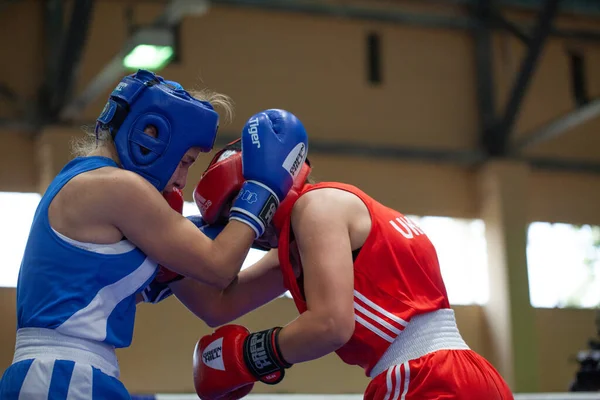 Taça Boxe Ucraniana Entre Mulheres Elite Campeonato Boxe Ucraniano Entre — Fotografia de Stock