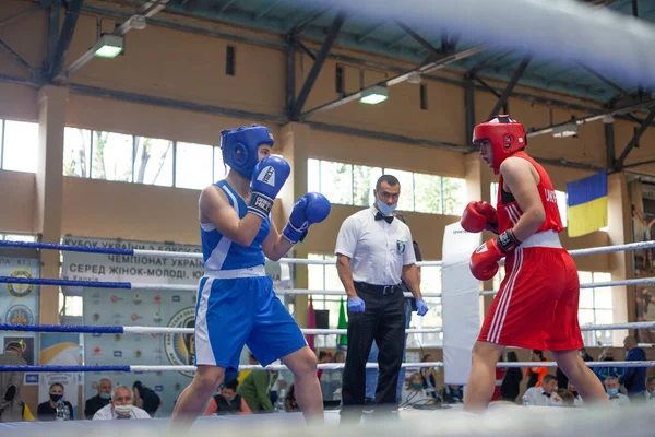 Copa Boxeo Ucraniano Entre Mujeres Élite Campeonato Boxeo Ucraniano Entre —  Fotos de Stock