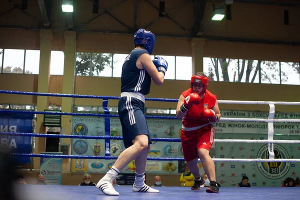 Copa Boxeo Ucraniano Entre Mujeres Élite Campeonato Boxeo Ucraniano Entre —  Fotos de Stock