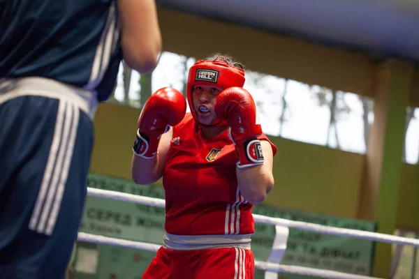 Copa Boxeo Ucraniano Entre Mujeres Élite Campeonato Boxeo Ucraniano Entre —  Fotos de Stock