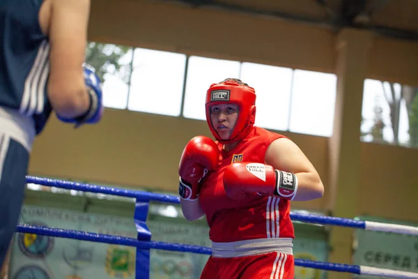 Copa Boxeo Ucraniano Entre Mujeres Élite Campeonato Boxeo Ucraniano Entre —  Fotos de Stock