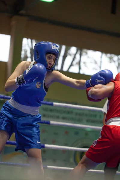 Copa Boxeo Ucraniano Entre Mujeres Élite Campeonato Boxeo Ucraniano Entre —  Fotos de Stock