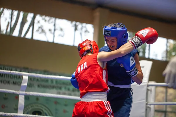 Copa Boxeo Ucraniano Entre Mujeres Élite Campeonato Boxeo Ucraniano Entre —  Fotos de Stock