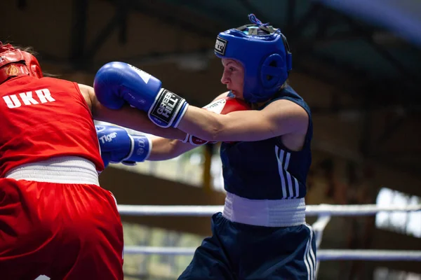 Copa Boxeo Ucraniano Entre Mujeres Élite Campeonato Boxeo Ucraniano Entre —  Fotos de Stock