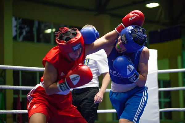 Copa Boxeo Ucraniano Entre Mujeres Élite Campeonato Boxeo Ucraniano Entre —  Fotos de Stock