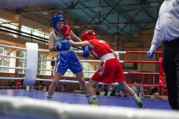 Copa Boxeo Ucraniano Entre Mujeres Élite Campeonato Boxeo Ucraniano Entre —  Fotos de Stock