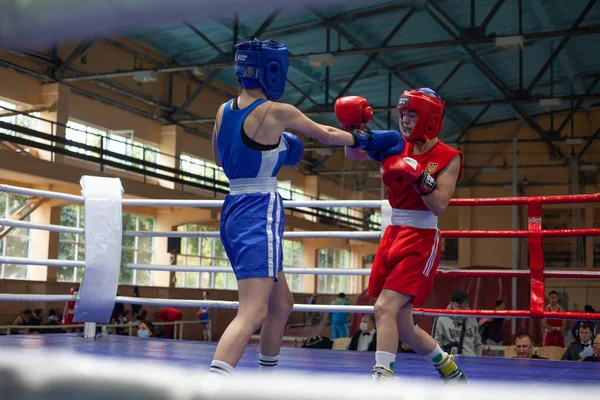 Coupe Ukraine Boxe Chez Les Femmes Élite Championnat Ukraine Boxe — Photo