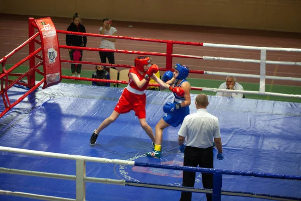 Ukrajinský Boxerský Pohár Mezi Elitními Ženami Ukrajinské Mistrovství Boxu Mezi — Stock fotografie