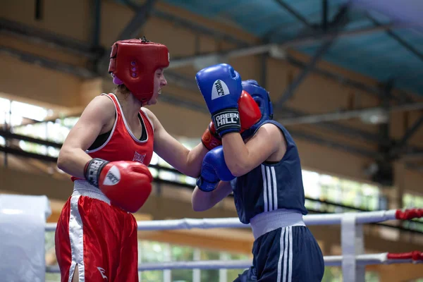 Coupe Ukraine Boxe Chez Les Femmes Élite Championnat Ukraine Boxe — Photo