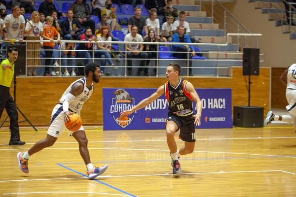 Super League Pari Match Basketbalový Turnaj Mezi Týmy Charkivski Sokoly — Stock fotografie