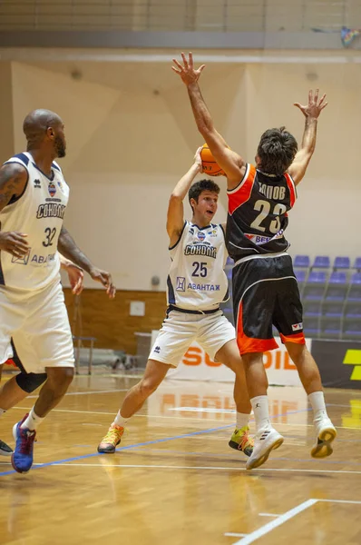 Super League Pari Match Basketball Tournament Teams Kharkivski Sokoly Cherkaski — Stock Photo, Image