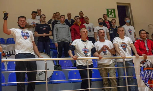 Super League Pari Match Basketballturnier Zwischen Den Mannschaften Charkivski Sokoly — Stockfoto