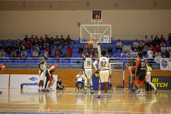 Super League Pari Match Torneio Basquete Entre Equipes Kharkivski Sokoly — Fotografia de Stock