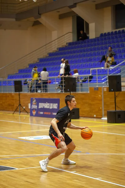 Super League Pari Match Basketball Tournament Teams Kharkivski Sokoly Cherkaski — Stock Photo, Image