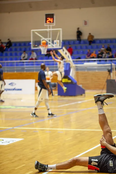 Super League Pari Match Basketballturnier Zwischen Den Mannschaften Charkivski Sokoly — Stockfoto