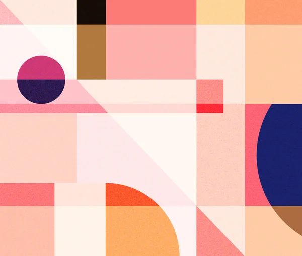 Абстрактная Геометрия Рисунка Плаката Простыми Формами Минималистическими Фигурами Швейцарский Дизайн — стоковое фото