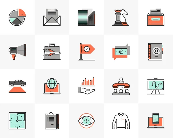 Modern Business Futuro Prochain pack d'icônes — Image vectorielle