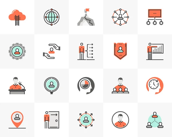 Business People Futuro Next Icons Pack — Image vectorielle