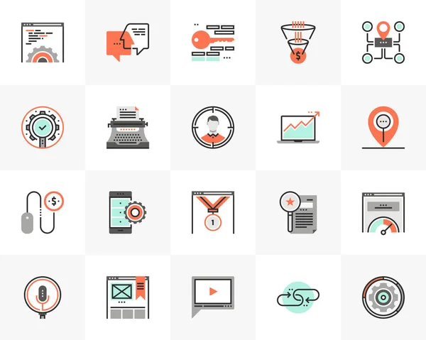 Web-Optimierung futuro next icons pack — Stockvektor