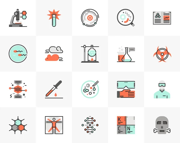 Biotechnologie Futuro Next Icons Pack — Image vectorielle
