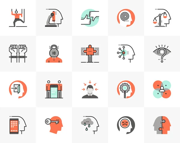 Relaciones Humanas Futuro Next Iconos Pack — Vector de stock