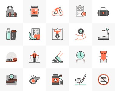Fitness Eğitim Futuro ileri simgeler paketi