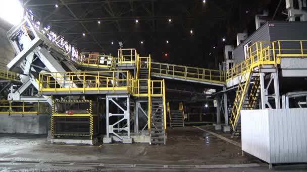 Schüsselförmiger Granulierer Und Produktionslinie Bei Der Erzaufbereitung — Stockvideo