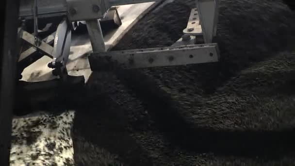 Granulador Forma Tazón Línea Producción Trabajo Vendaje Mineral — Vídeo de stock
