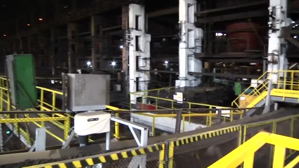 Panorama Peletizador Forma Tazón Línea Producción Trabajo Vendaje Mineral — Vídeo de stock