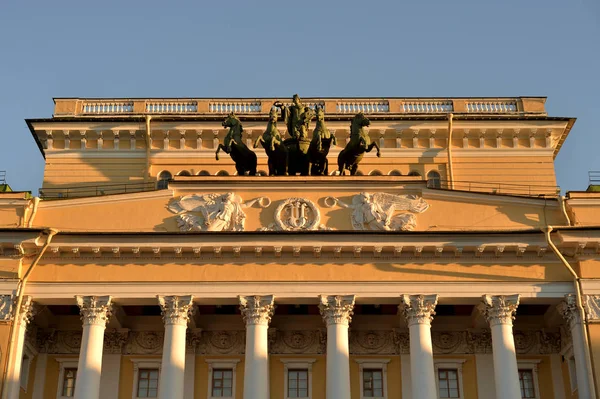Alexandrinsky Theater Petersburg Eines Der Ältesten Theater Russland — Stockfoto