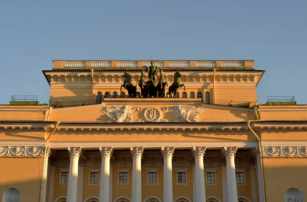 Alexandrinsky Theater São Petersburgo Dos Mais Antigos Teatros Drama Rússia — Fotografia de Stock