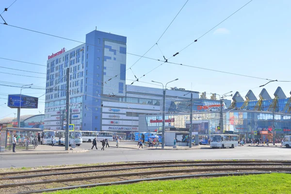 Petersburg Russia May 2018 Modern Shopping Center Outskirts Kupchino District — Stock Photo, Image