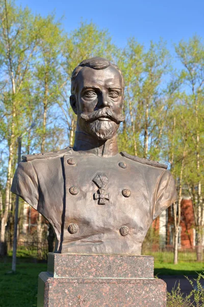 Petersburg Ryssland Maj 2018 Monument Nicholas Staden Pavlovsk Framför Den — Stockfoto