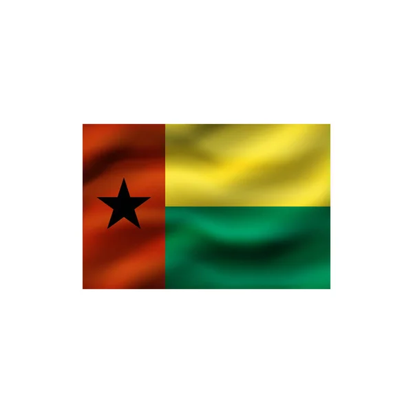 Flagge von Guinea-Bissau. — Stockfoto