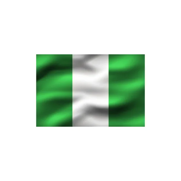 Flag Nigeria White Background Illustration — Stock Photo, Image